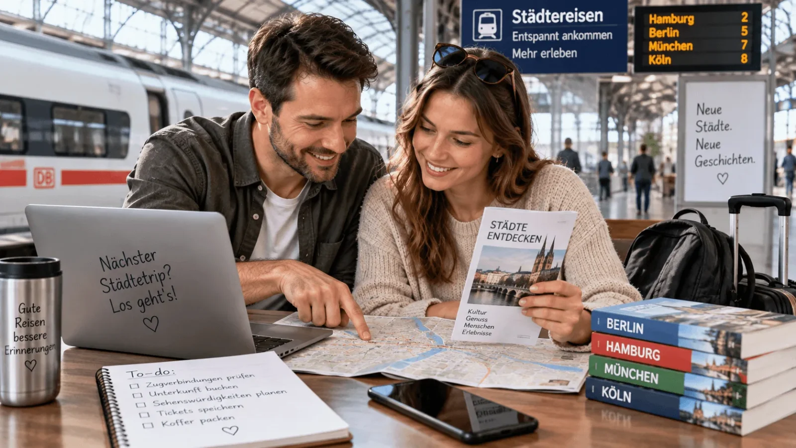 Städtetrips mit der Bahn: So gelingt die Planung ohne Stress