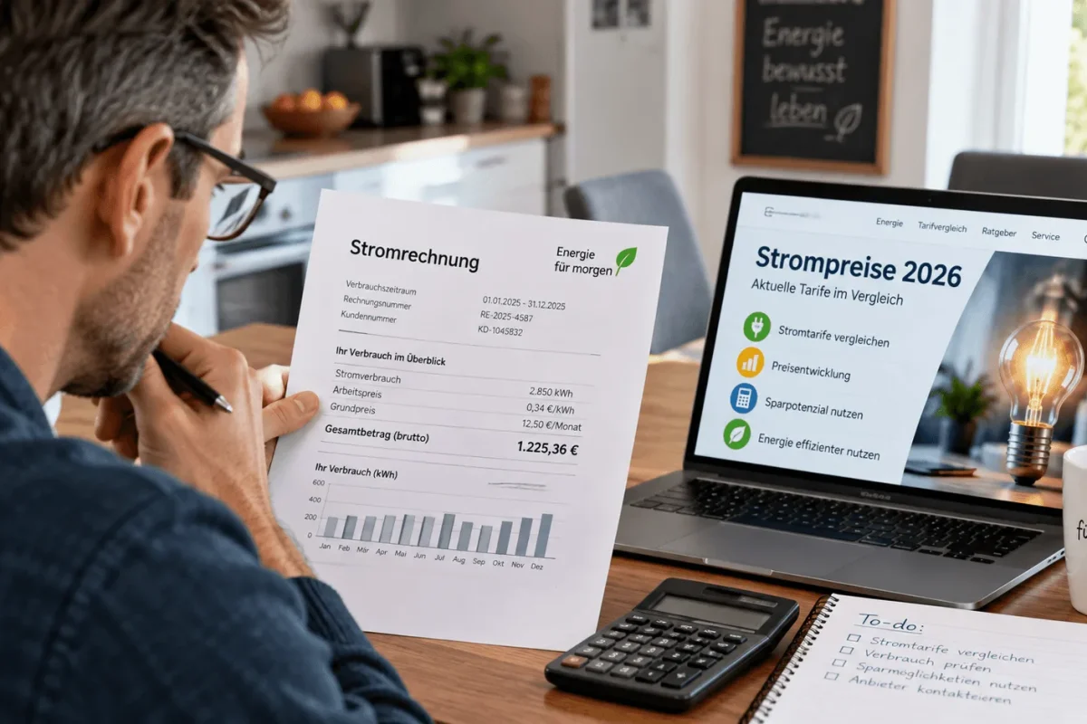 Strompreise 2026: Was Verbraucher jetzt wissen sollten